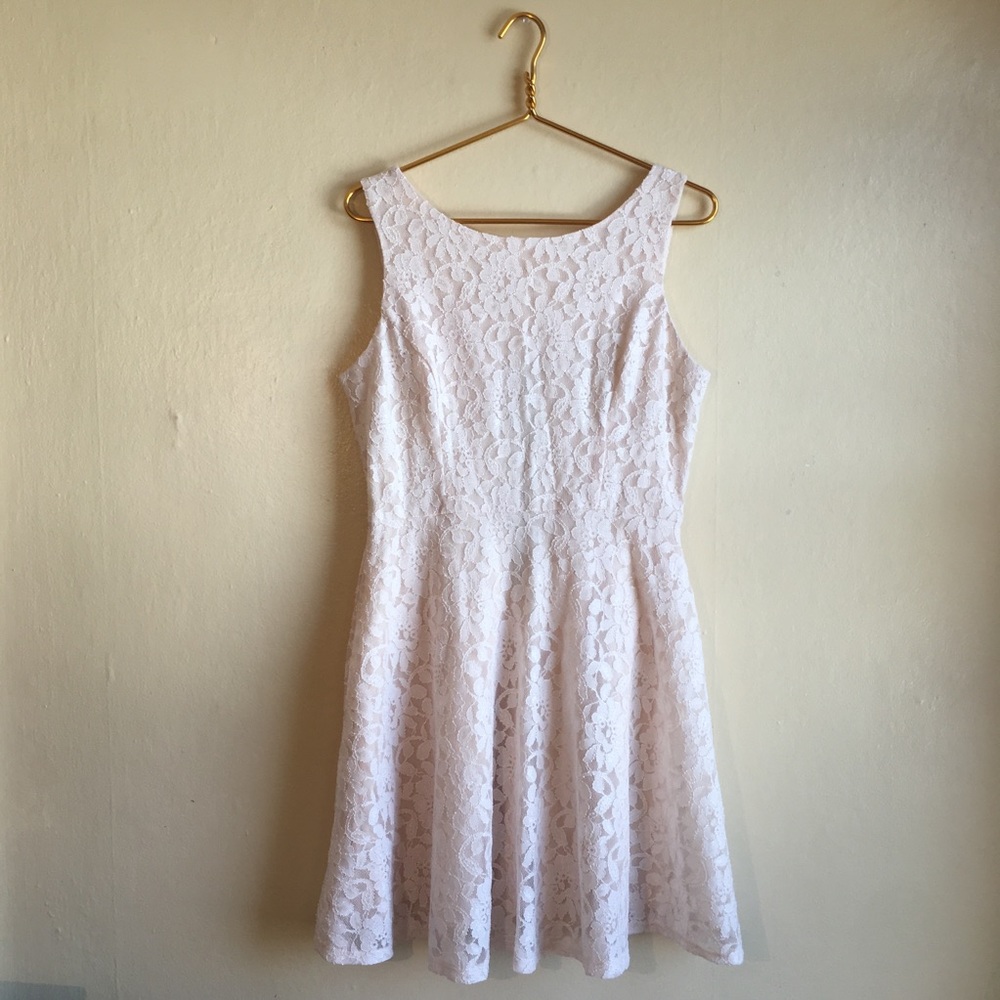 Speechless pink lace sleeveless dresses